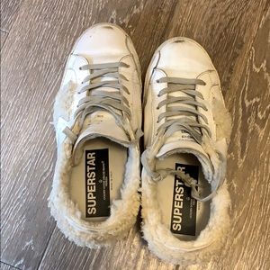 Authentic Golden Goose Superstar Shearling Sneakers Size 9(39)